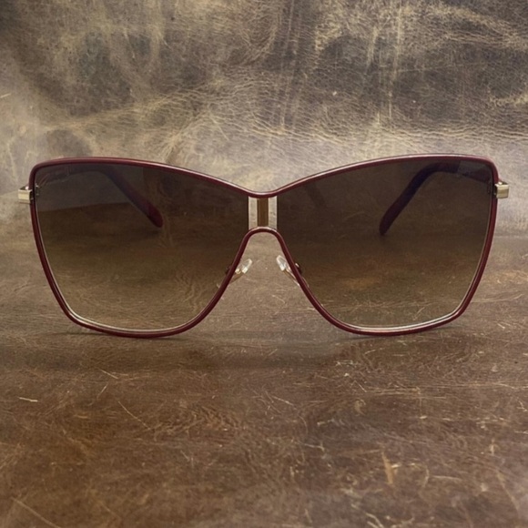 Gucci GG 4207/S Oversized Butterfly Sunglasses Burgundy Red Gradient NEW!! - Picture 10 of 13